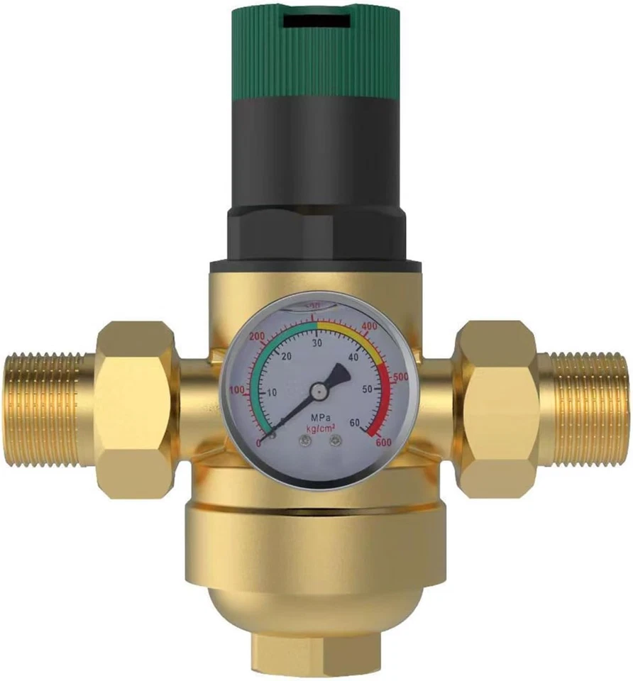 Riduttore Di Pressione Acqua 3/4 Pollici, Regolatore in Ottone - Immagine 1 di 4
