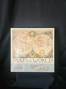 Vintage Springbok "Map of the World" 1500pc Factory Sealed - Picture 1 of 10