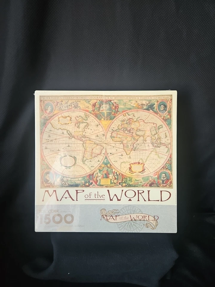 Vintage Springbok "Map of the World" 1500pc Factory Sealed  - Image 1 of 4