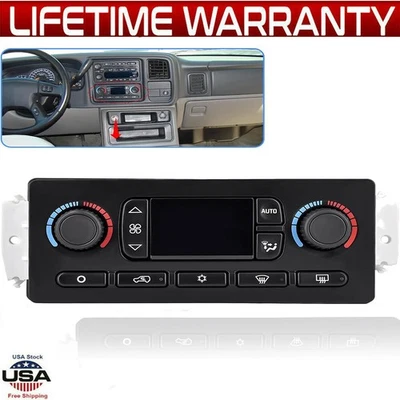 AC Heater Climate Control Module 599-009 599-211XD For Chevy GMC Improved Design - Image 1 of 4