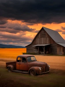 Farm Rustic Cattle Cowboy High Quality Canvas/Photo Paper PA51 - Picture 1 of 6