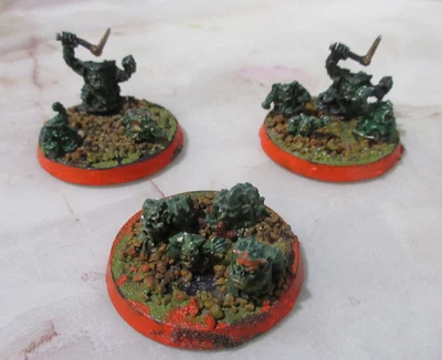 Warhammer 40K Metal Chaos 10 Nurglings en bases Foto 1 de 4