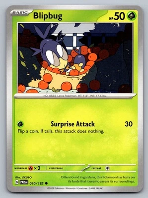 Pokemon TCG SV04: Paradox Rift Blipbug 010/182 - Image 1 of 2