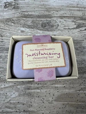 Vintage Bath & Body Works Sun-Ripened Raspberry Bar Soap 4.5 oz Cleansing NOS - Image 1 of 2