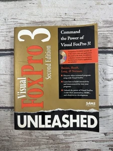 Visual FoxPro 3 Unleashed Sams Publishing deuxième édition livre vintage 1996 avec disque - Photo 1/5