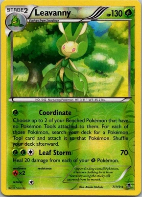 Leavanny Rare XY - Phantom Forces 7/119 NM - Image 1 of 2