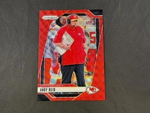 2024 PANINI PRIZM FÚTBOL ANDY REID #145 RED WAVE PRIZMS 40/149 ENTRENADOR DE LOS JEFES - Imagen 1 de 2