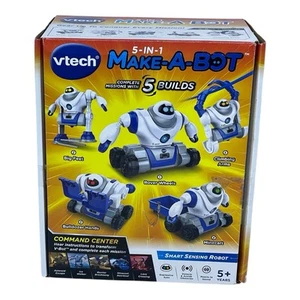 VTech 5-in-1 Make-a-Bot Transformable Robot W/ Sound Sensor & Obstacle Detector - Picture 1 of 6
