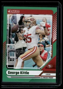 Donruss #112 George Kittle 2024 prueba de prensa verde - Imagen 1 de 2