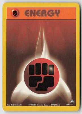 Fighting Energy 106/111 - Neo Genesis Unlimited - PTCG - LP - Image 1 of 2