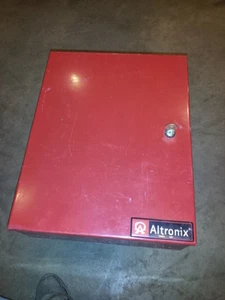 ALTRONIX AL300ULX POWER SUPPLY CHARGER 12VDC OR 24VDC 2.5AMP RED ENCLOSURE USED - Picture 1 of 7