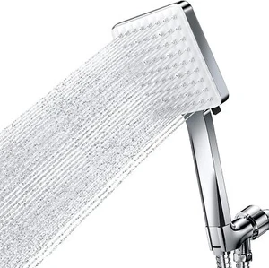 High Pressure Shower Head with Handheld, Merece 6 Spray Modes Detachable Shower - Picture 1 of 7