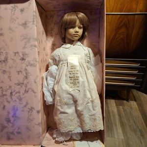 Annette Himstedt Kinder Puppen Paula Doll Barefoot Children Series w/COA and Box - Picture 1 of 17
