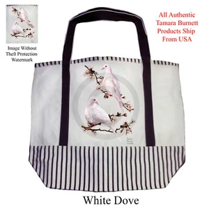 Canvas Tote - White Doves - Picture 1 of 1