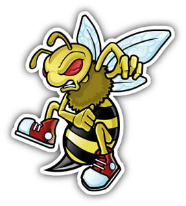 Autocollant pare-chocs de voiture pour mascotte abeille dessin animé
