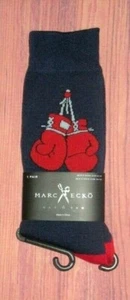 MENS MARC ECKO BOXING GLOVES NAVY BLUE CREW SOCKS (SHOE SIZE 6-12) - Picture 1 of 1