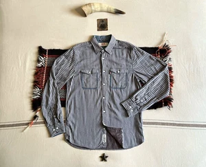 Levis 201 Shirt S Hickory Stripe Railroad 1910s 1920s Workwear Work Repro LVC-sh - Bild 1 von 24