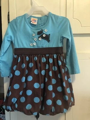 Vestido infantil aplique de batata doce e bainha balão - 3T - Imagem 1 de 4