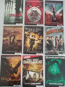 Mini Poster Lot Zombie DVD Video Store Display Posters Resident Evil Romero - Imagen 1 de 6