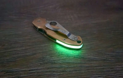 Espaçador traseiro PLA brilho no escuro para Spyderco Para 3  - Imagem 1 de 3