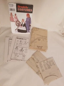 Simplicity 9708 Mädchen Kostüm Muster Gr. S M L Puritan Kolonial Pionierkleid  - Bild 1 von 5