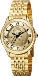 August Steiner CN011YG Wheat Penny Coin Dial Bracelet Goldtone Womens Watch - Picture 1 of 5