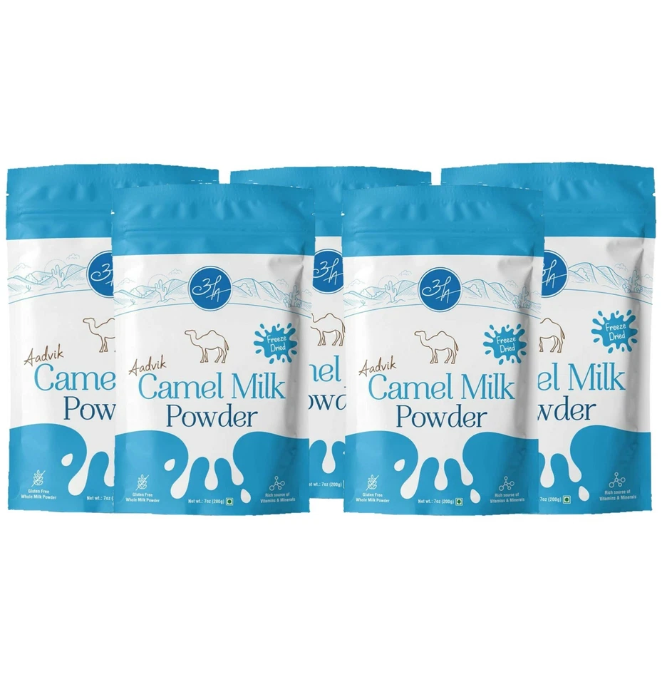 Aadvik Halal Camel Milk Powder Freeze Dried 14 Oz 200g X 2 20 Servings