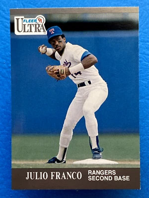 1991 Fleer Ultra Julio Franco #348 - Image 1 of 2