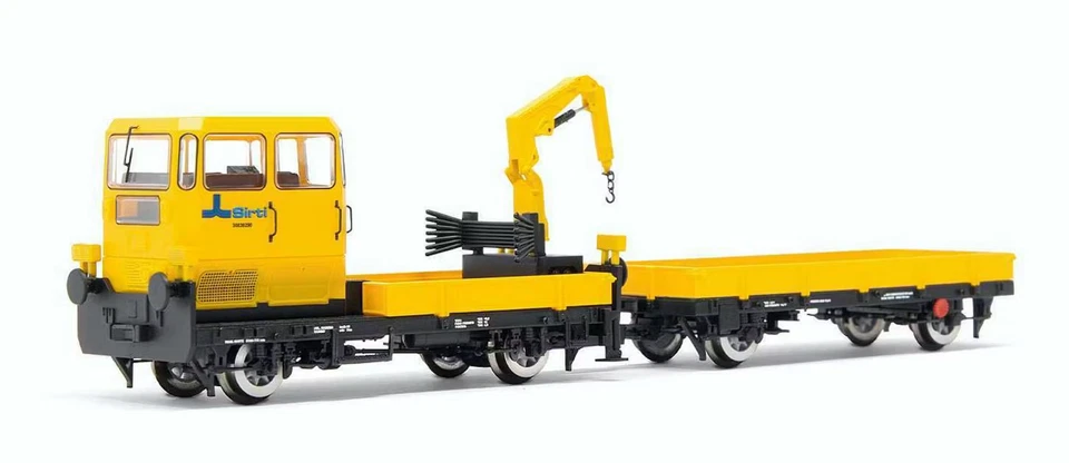 Rivarossi HR2910 30836290 Draisina KLV 53 Sirti, Yellow Livery, with Crane - Image 1 of 1