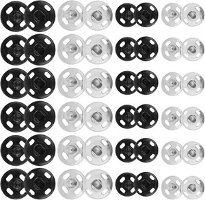 10 Snap Press Fasteners Studs Button Buttons Tool Metal Kit Popper sizes - Picture 1 of 22