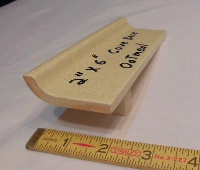 1 pc. Oatmeal - Yellow Speckled;  stack-on-top base/cove Ceramic Tile  2" X 6"  - Image 1 of 4