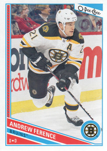 2013-14 O-Pee-Chee Boston Bruins Hockey Card #4 Andrew Ference