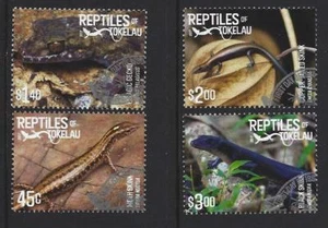 NUEVA ZELANDA 2017 TOKELAU REPTILES OF TOKELAU CONJUNTO DE 4 FINOS USADOS - Imagen 1 de 1