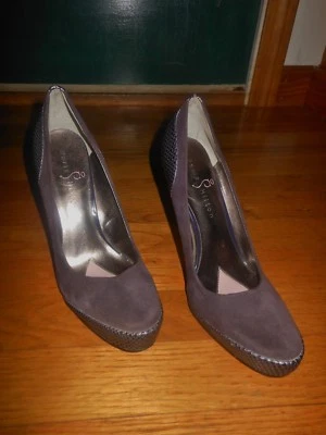Paris Hilton Layla pointy toe purple leather heels - Size 7.5 M - Excellent cond - Image 1 of 4