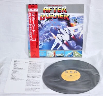 SEGA Game Music Vol.3 AFTER BURNER Vinyl LP PROMO 1987 ALFA w / obi Japan - Image 1 of 4