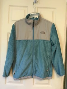 The North Face Osito Jacket XL Youth High Pile Fleece Zipper Blue Gray  - Picture 1 of 7