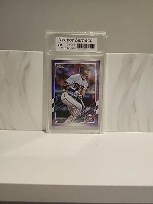 💎 2021 Topps Chrome Purple Refractor #USC69 Trevor Larnach 💎 ROOKIE FGC10 💎  - Image 1 of 2