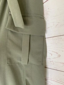 Like an Angel Women Green Casual Pants Sz L Stretch - Picture 1 of 7