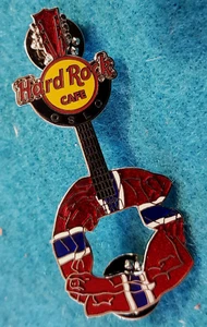 OSLO CIRCLE OF LIFE SKULPTUR GITARRE NORWEGISCHE FLAGGE VIGELAND Hard Rock Cafe PIN - Bild 1 von 1