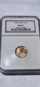 1999 American Gold Eagle NGC ms 69 Graded. - Picture 1 of 4
