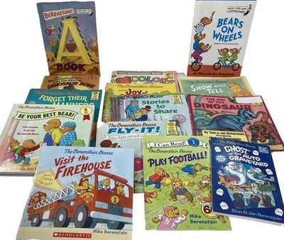 14 Berenstain Bears First Time Story Books Lot Bernstein PB HC Vtg 1980s-2000s - Image 1 of 4