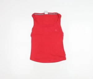 Adidas Women's Red Tank Top Size 10 Scoop Neck - Picture 1 of 12