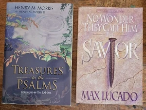 2 Books: No Wonder They Call Him Savior - Max Lucado & Treasures In The Psalms - Bild 1 von 7