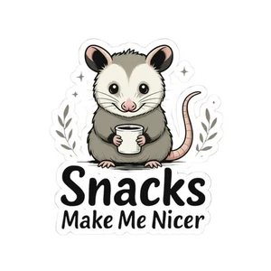 Snacks Make me nicer Sticker - Bild 1 von 4