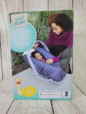 Little Journey Soft Baby Car Seat Covers Blanket-style Design Canopy Cover NIB - Image 1 of 4