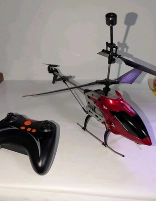 Raptor Alloy Medium RC Helicopter Dual Speed 2.4G Gyro Flight Centrino Syma S37 - Image 1 of 4