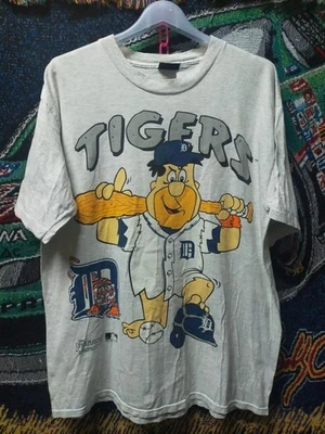 The Flintstones X MLB Detroit Tigers short sleeve T shirt Unisex AN59165 - Image 1 of 2