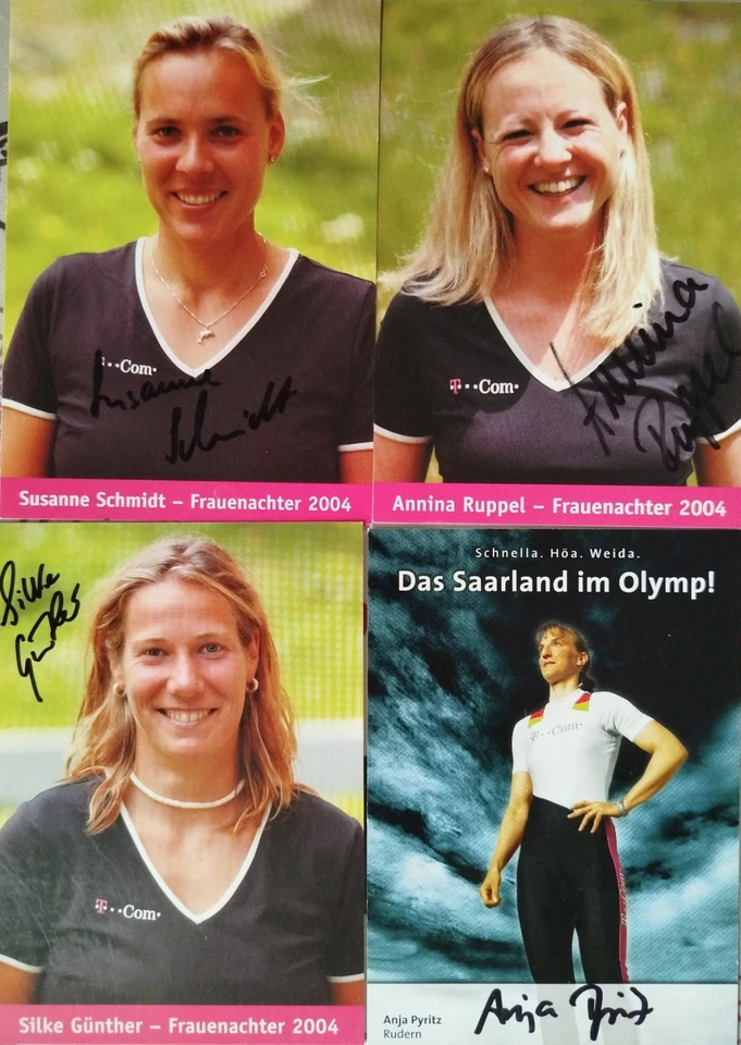 4 orig. AK  Rudern / Olympia 2000er -- - Pyritz, Ruppel, Schmidt, Günther - Bild 1 von 1