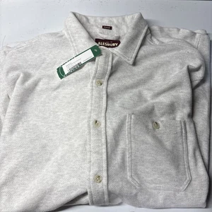 Alesbury Gray/white Super Soft Knit Flannel Men’s Size Large New With Tags! - Picture 1 of 6