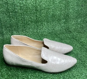 Nine West SZ 8.5 M Haydyn Tan Leather Loafer Flat Shoes Women's Slip On - Picture 1 of 8